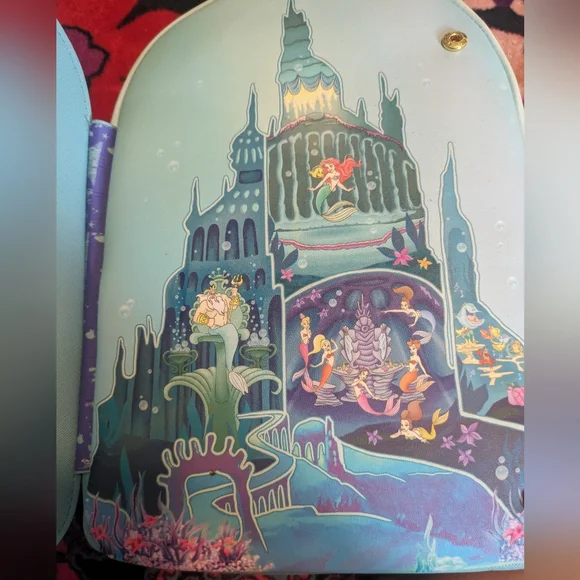 Disney Loungefly The Little Mermaid Mini Backpack - Picture 3 of 16